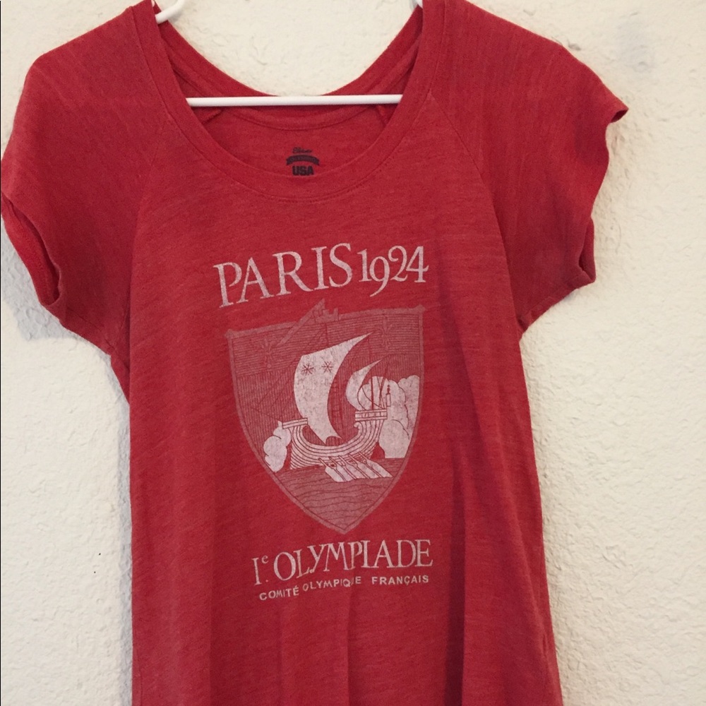 red Paris tee